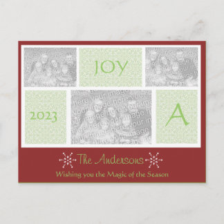 Unique Holiday Card with 3 Photos