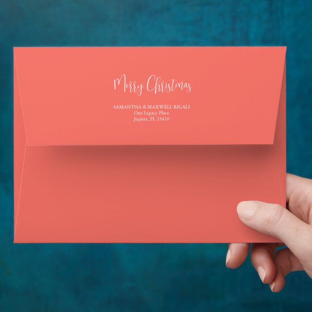 Unique Holiday Return Address Envelopes (Hand)