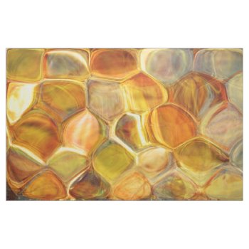 Unique Honeycomb Abstract Art Fabric by TabbyGun at Zazzle