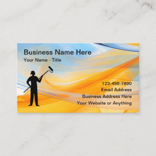 Unique House Painter New Business Cards