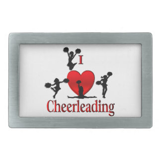 Unique I Heart Cheerleading Belt Buckle