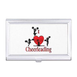 Unique I Heart Cheerleading Business Card Case
