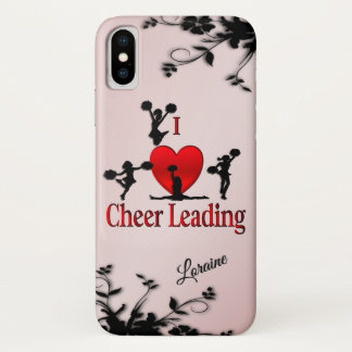 Unique I Heart Cheerleading iPhone X Case