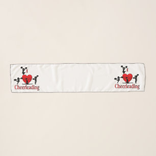 Unique I Heart Cheerleading Chiffon Scarf