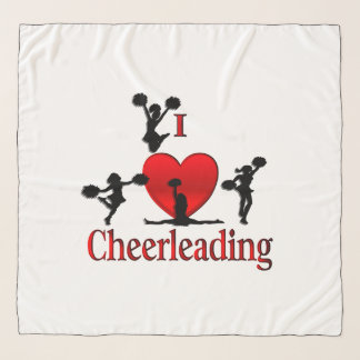 Unique I Heart Cheerleading Chiffon Scarf