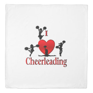 Unique I Heart Cheerleading Duvet Cover