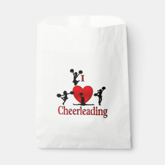 Unique I Heart Cheerleading Favor Bag