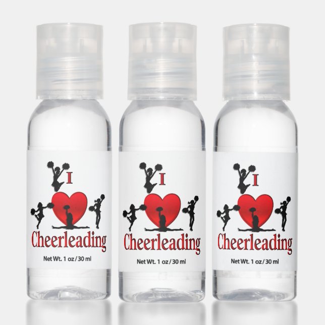 Unique I Heart Cheerleading Hand Sanitizer (Set)