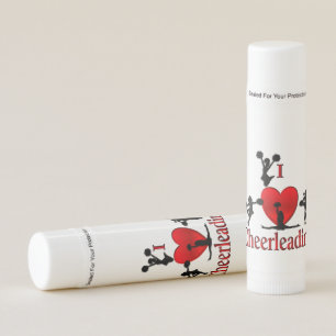 Unique I Heart Cheerleading Lip Balm