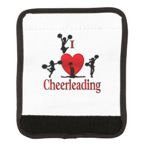 Unique I Heart Cheerleading Luggage Handle Wrap