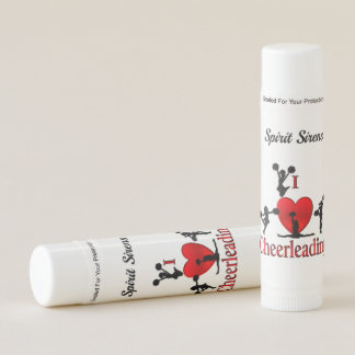 Unique I Heart Cheerleading Named Lip Balm