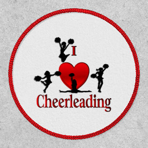 Unique I Heart Cheerleading Patch