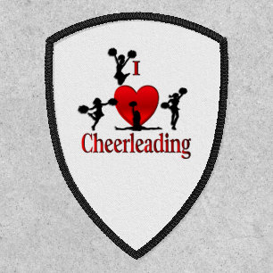 Unique I Heart Cheerleading Patch