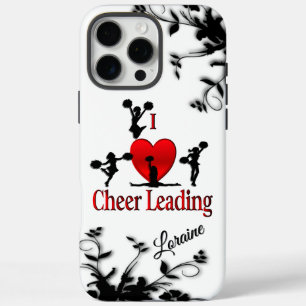 Unique I Heart Cheerleading Personal iPhone 16 Pro Max Case