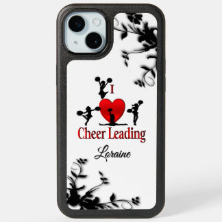 Unique I Heart Cheerleading Personal iPhone 15 Plus Case