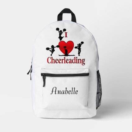 Unique I Heart Cheerleading Personal Name