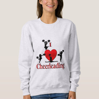 Unique I Heart Cheerleading Sweatshirt