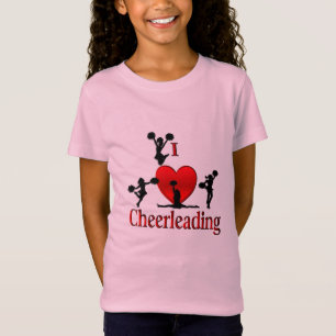 Unique I Heart Cheerleading T-Shirt