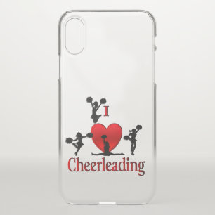 Unique I Heart Cheerleading iPhone X Case
