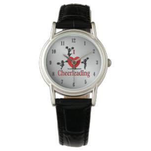 Unique I Heart Cheerleading Watch