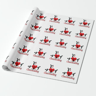 Unique I Heart Cheerleading Wrapping Paper
