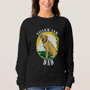 Unique Idea Dog Yellow Lab DAD Sweatshirt
