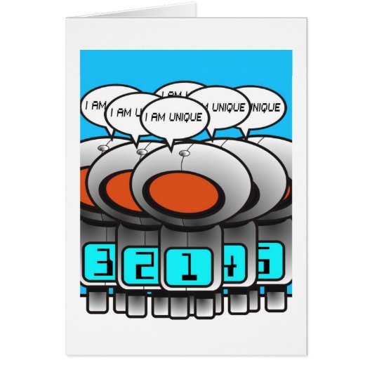 Unique in a crowd cards (Front)