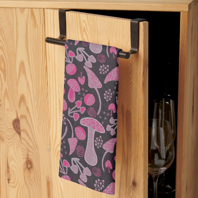Unique In Pink/ Fall Pattern Kitchen Towel (Thirds Fold)