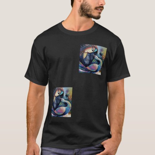 Unique Indian ancient art form printed T_shirt