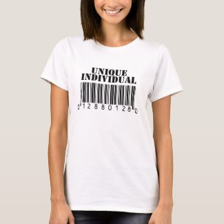 Unique Individual Barcode T-Shirt