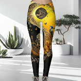 50's Retro Style Multi Colored Casual Leggings