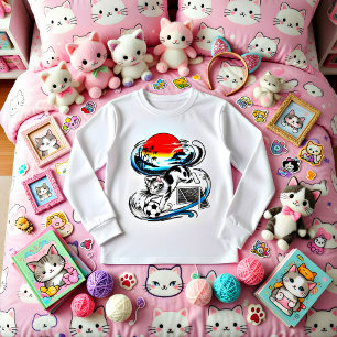 Unique Japanese Soccer Cat Gift for Anime & Footba Tri-Blend Shirts