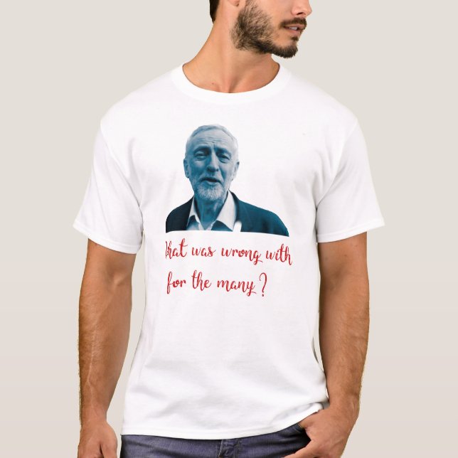 Unique Jeremy Corbyn Design T-Shirt (Front)