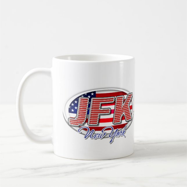 Unique JFK Airport Code Mug for Your Collection (Left)