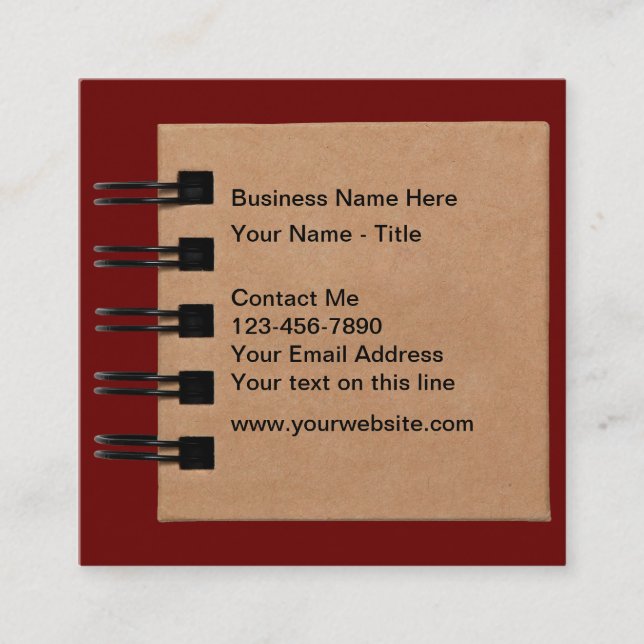 Unique Journalist Business Cards (Front)