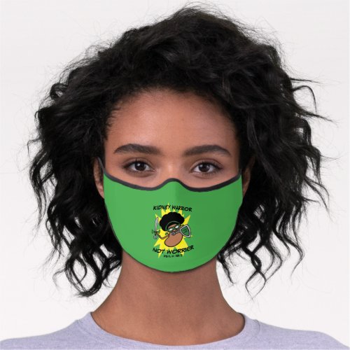 Unique Kidney Awareness Warrior Premium Face Mask