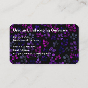 Unique Landscaper And Gardener Business Card