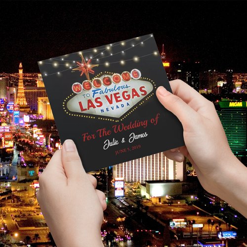 Unique Las Vegas Wedding or Party Invitation