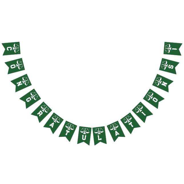 Unique Law School Graduation Bunting Flags (All)