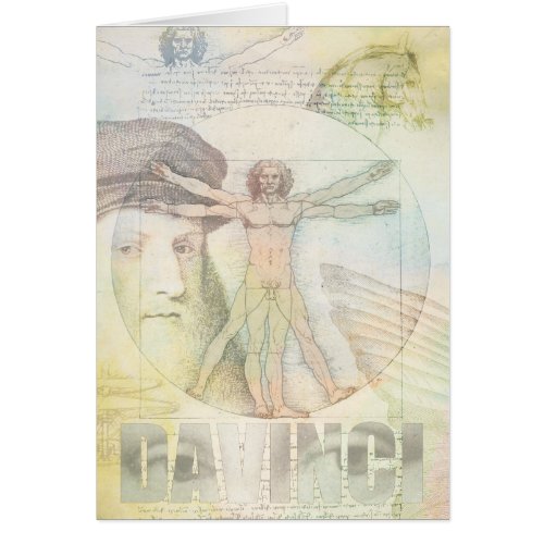 Unique Leonardo daVinci Vitruvian Man Collage