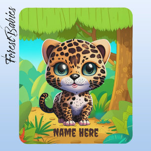 Unique Leopard Kitten Jungle Wildlife Animal Mouse Pad