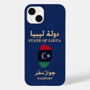 Unique Libya Travel Passport Print Souvenir Case-Mate iPhone 14 Case