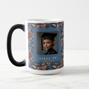 Unique Lilies Print Wife Graduation Gift Color Morph Mug