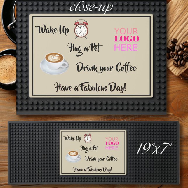 Unique Logo Coffee Bar Mat Business  (Creator Uploaded)
