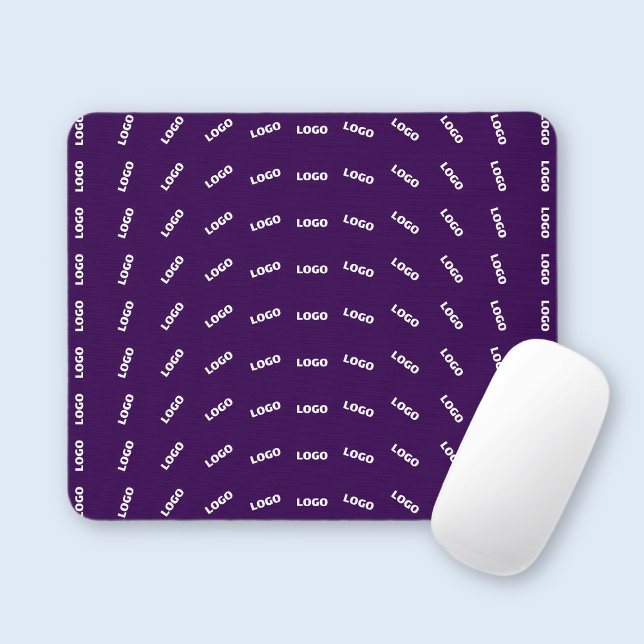 Unique Logo or Any Uploaded Image Pattern | Purple Mouse Pad (Creator Uploaded)
