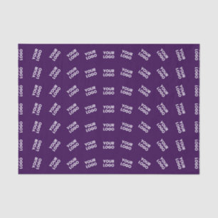 Unique Logo or Any Uploaded Image Pattern Purple Tissue Paper