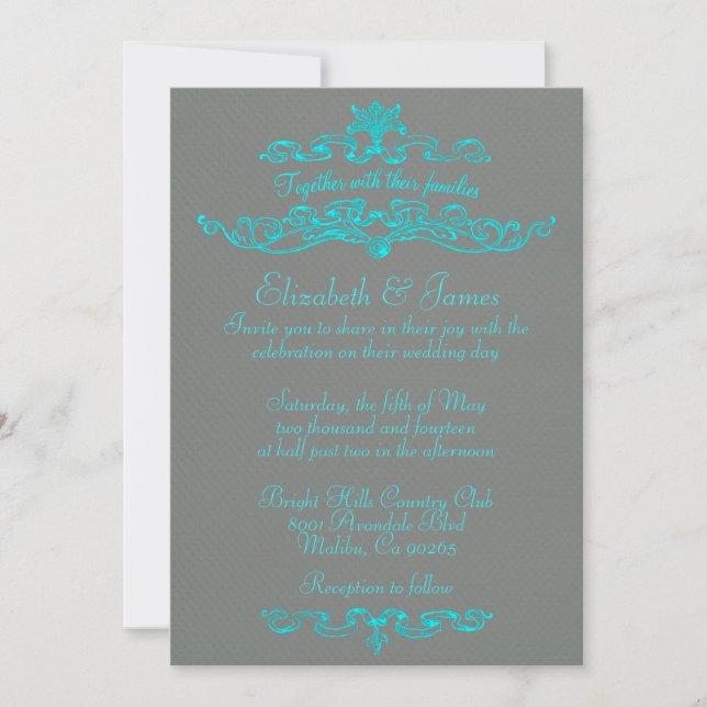 Unique Luxury Wedding Invitations (Front)