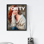 Unique Magazine 40th Birthday Custom Photo welcome Foam Board<br><div class="desc">Celebrate a milestone in style with this modern magazine cover-inspired 40th birthday welcome foam board! Featuring bold white text and space for a custom birthday photo, this design is fully editable personalize the name, age, date, and welcome message with ease. A fun, chic, and unforgettable way to greet guests and...</div>