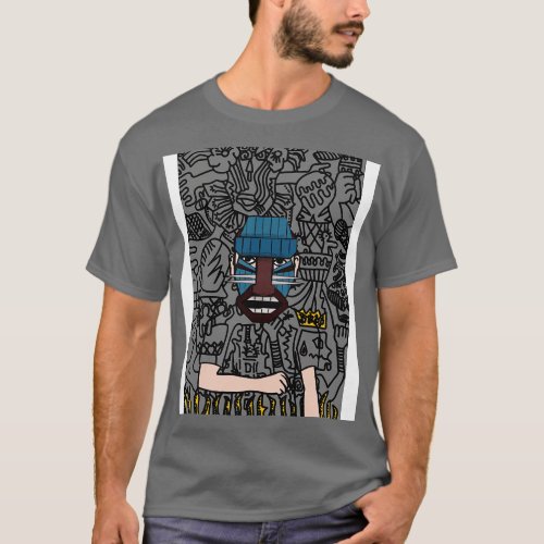 Unique MaleMask NFT with HawaiianEye Color and Doo T_Shirt