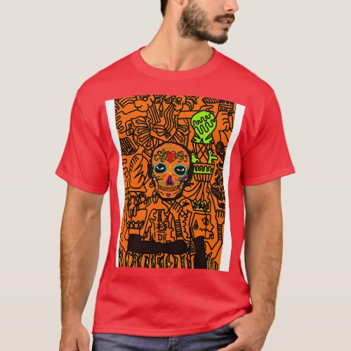Unique MaleMask NFT with MexicanEye Color T_Shirt